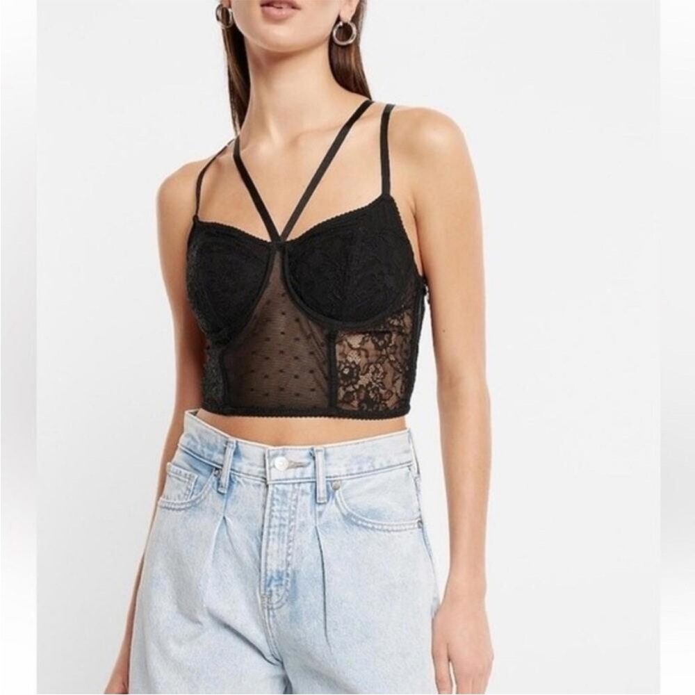 Express Lace Black Bustier